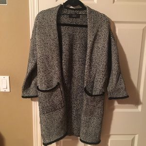 Coatigan Cardigan in Chevron